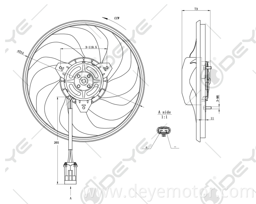 1341332 6341164 new products car radiator cooling fan motor 12v for HOLDEN BARINA COMBO OPEL COMBO CHEVROLET